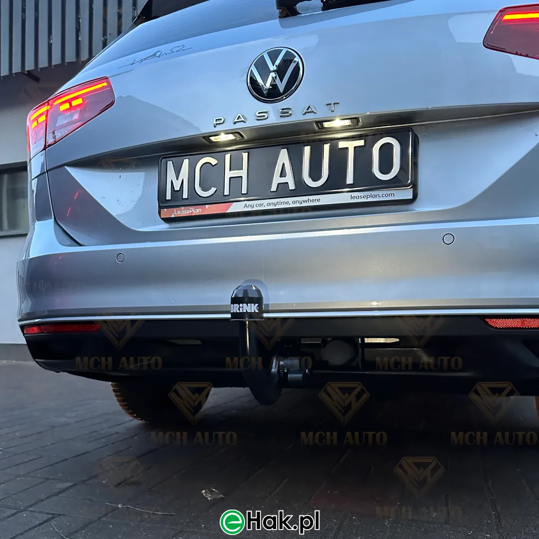 montaz haka wypinanego vw passat b8 brink