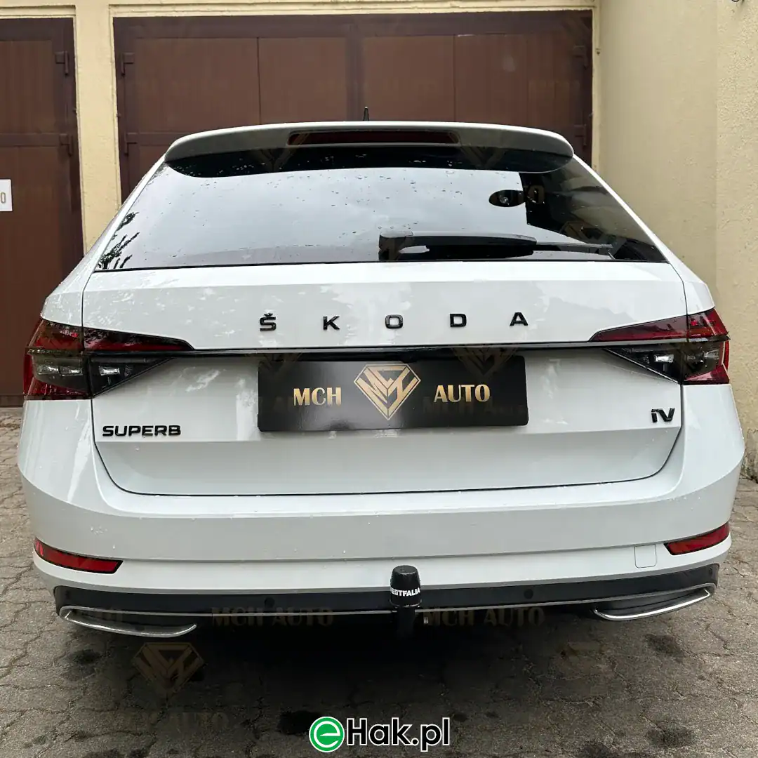 montaz haka holowniczego skoda superb iii iv