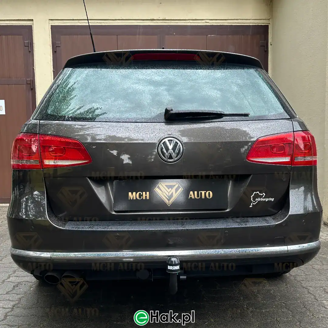 montaz haka holowniczego vw passat b7 variant