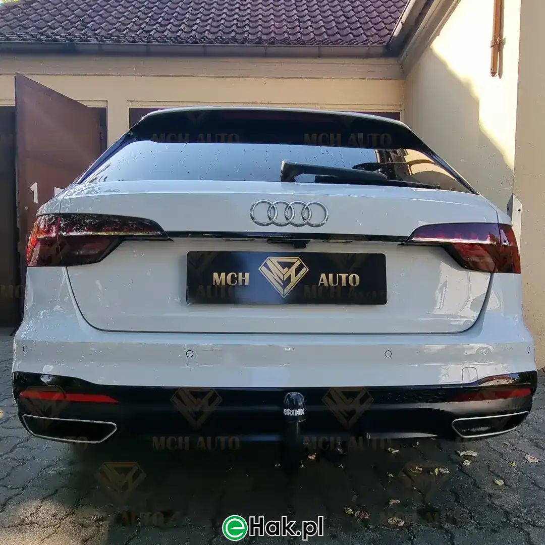 montaz haka holowniczego audi a4 b9