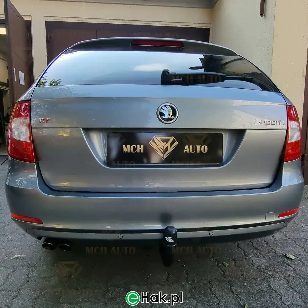 skoda superb ii montaz haka holowniczego