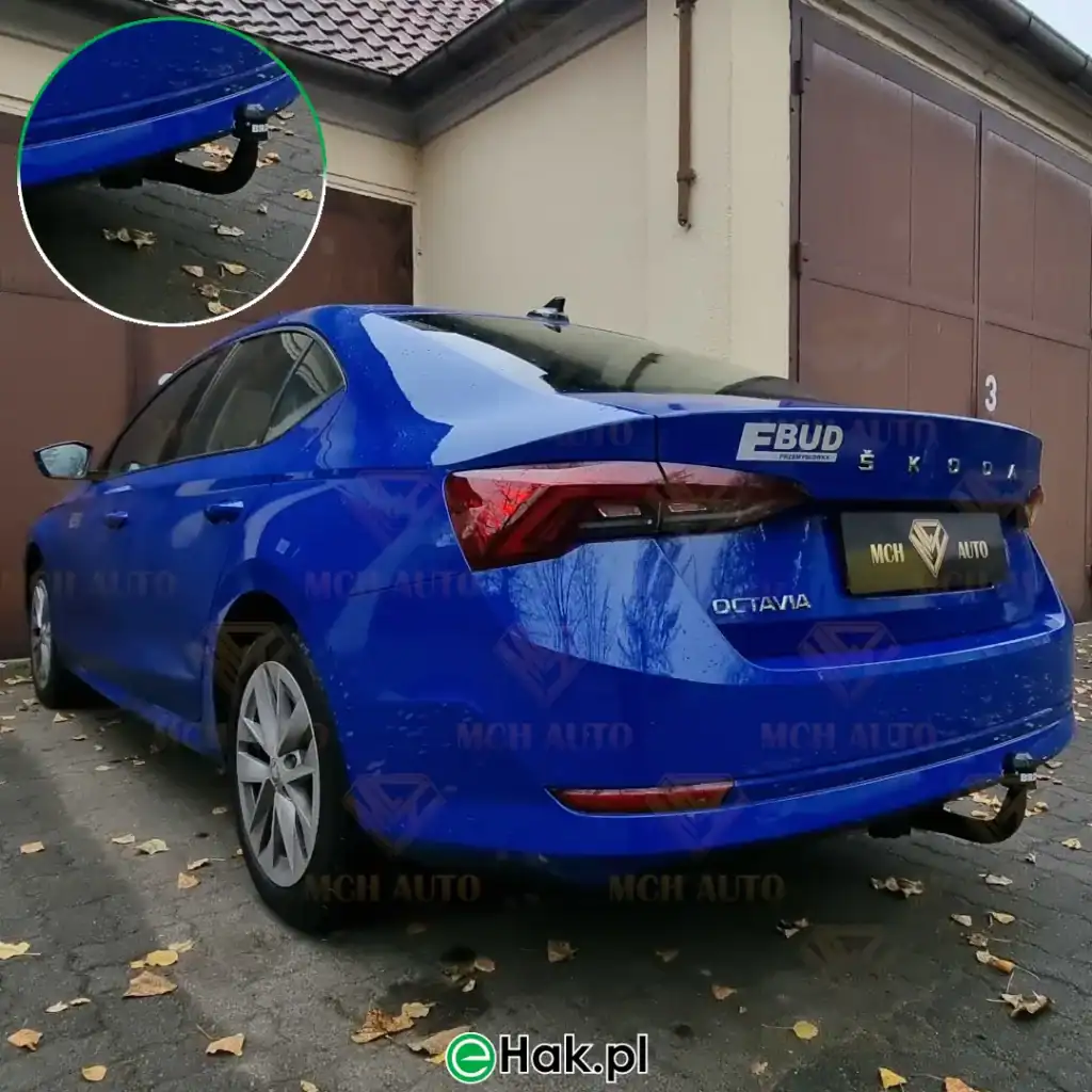 1 montaz haka holowniczego skoda octavia 4 liftabck