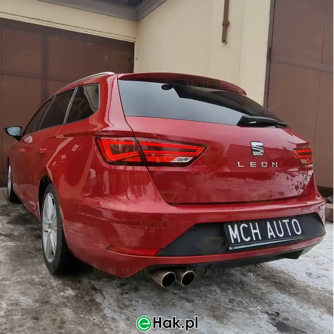 1 montaż haka seat leon st fr