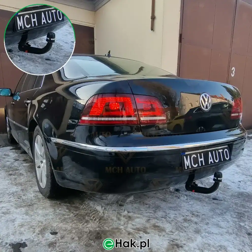 11 montaż haka holowniczego vw phaeton