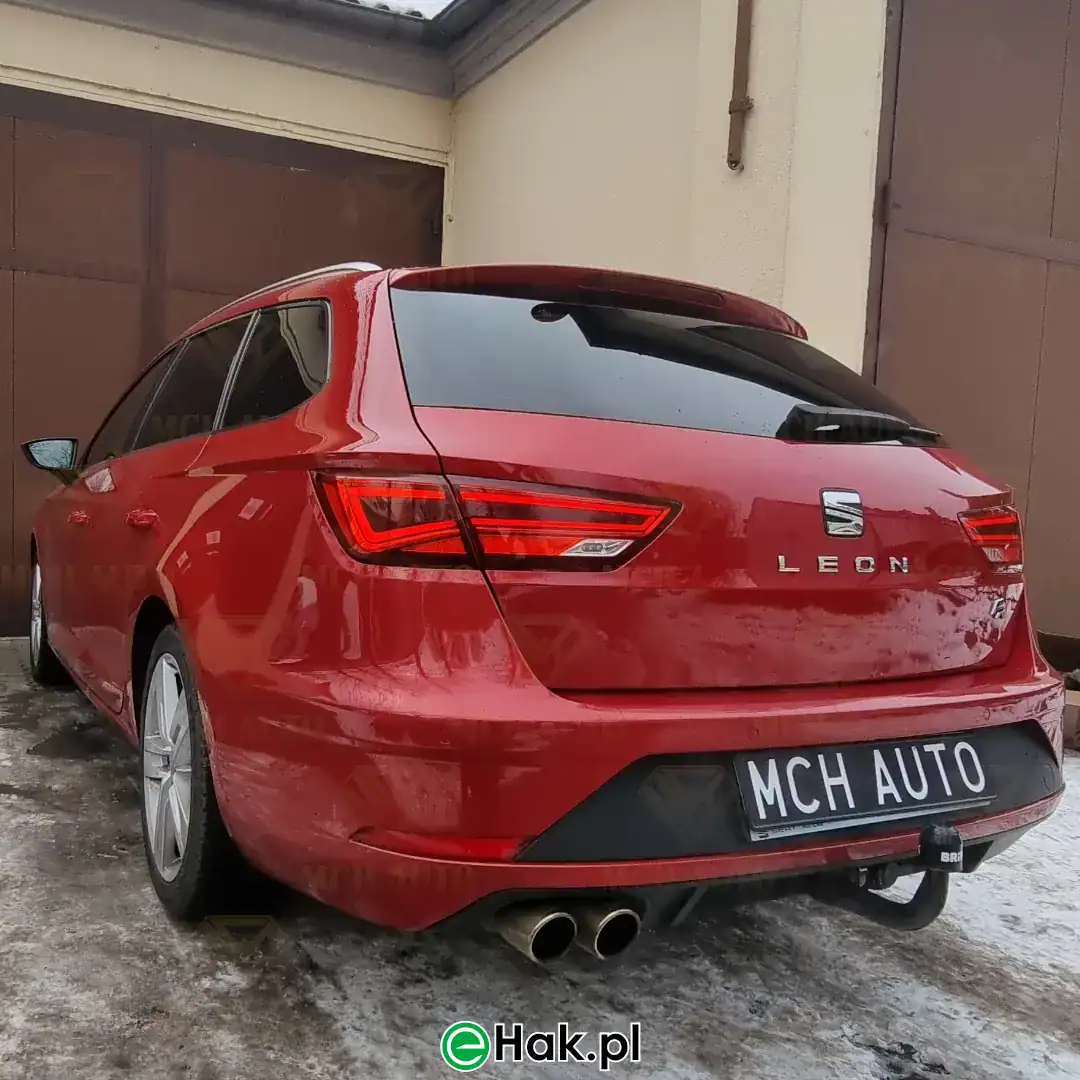 montaż haka seat leon st fr