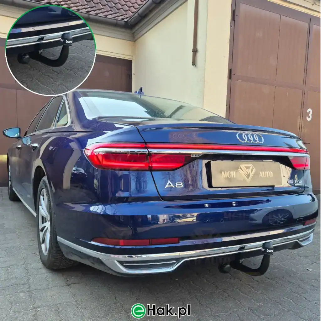 11 montaż haka holowniczego audi a8 d5