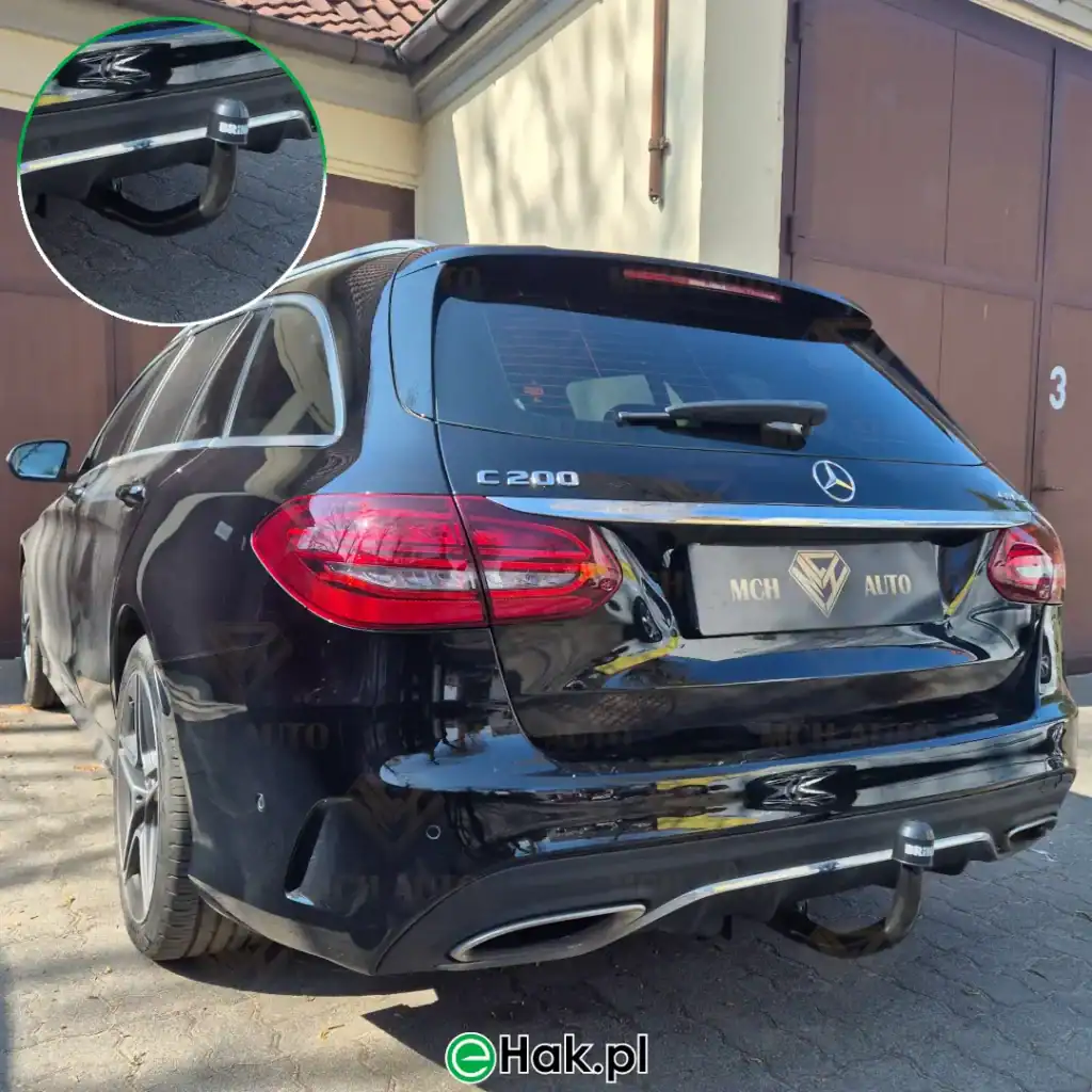 11 montaż haka holowniczego mercedes c w205