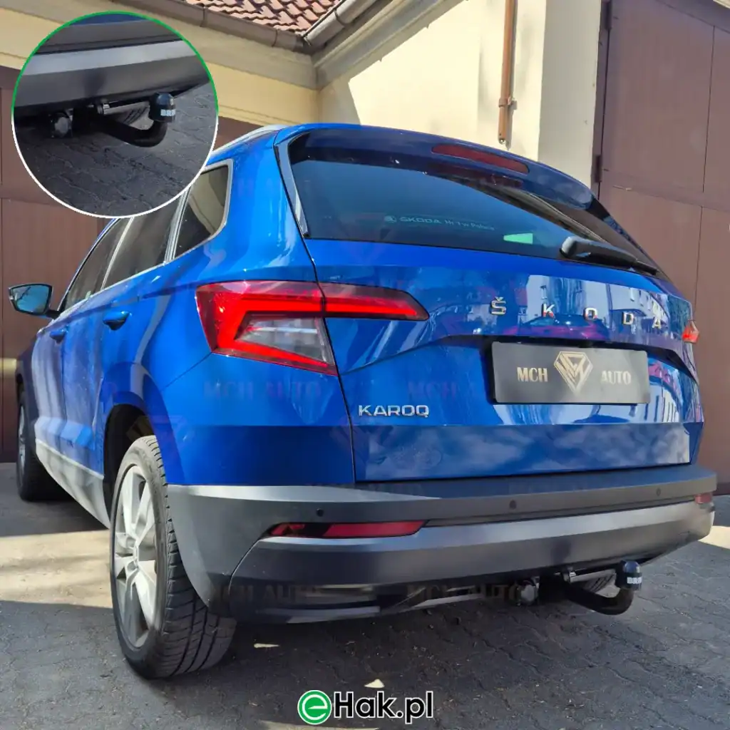 11 montaż haka holowniczego skoda karoq