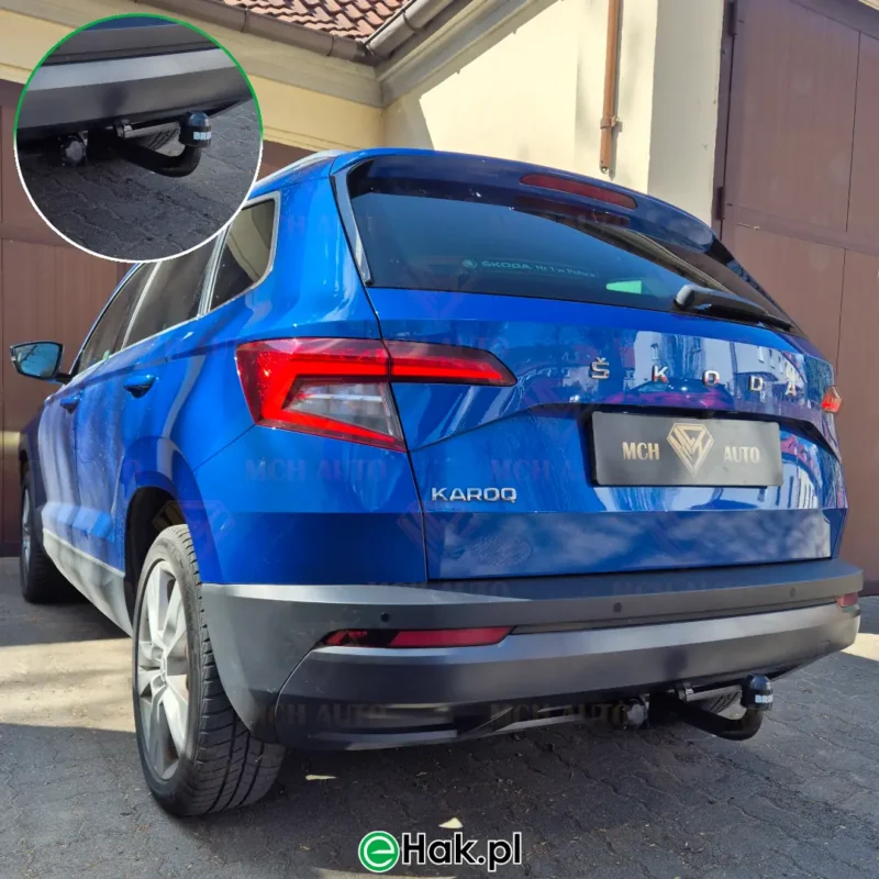 11 montaż haka holowniczego skoda karoq