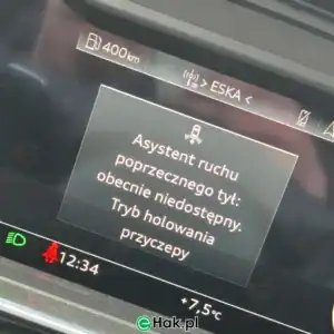 montaż haka holowniczego audi a8 d5