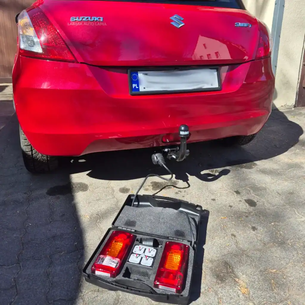 montaż haka holowniczego suzuki swift
