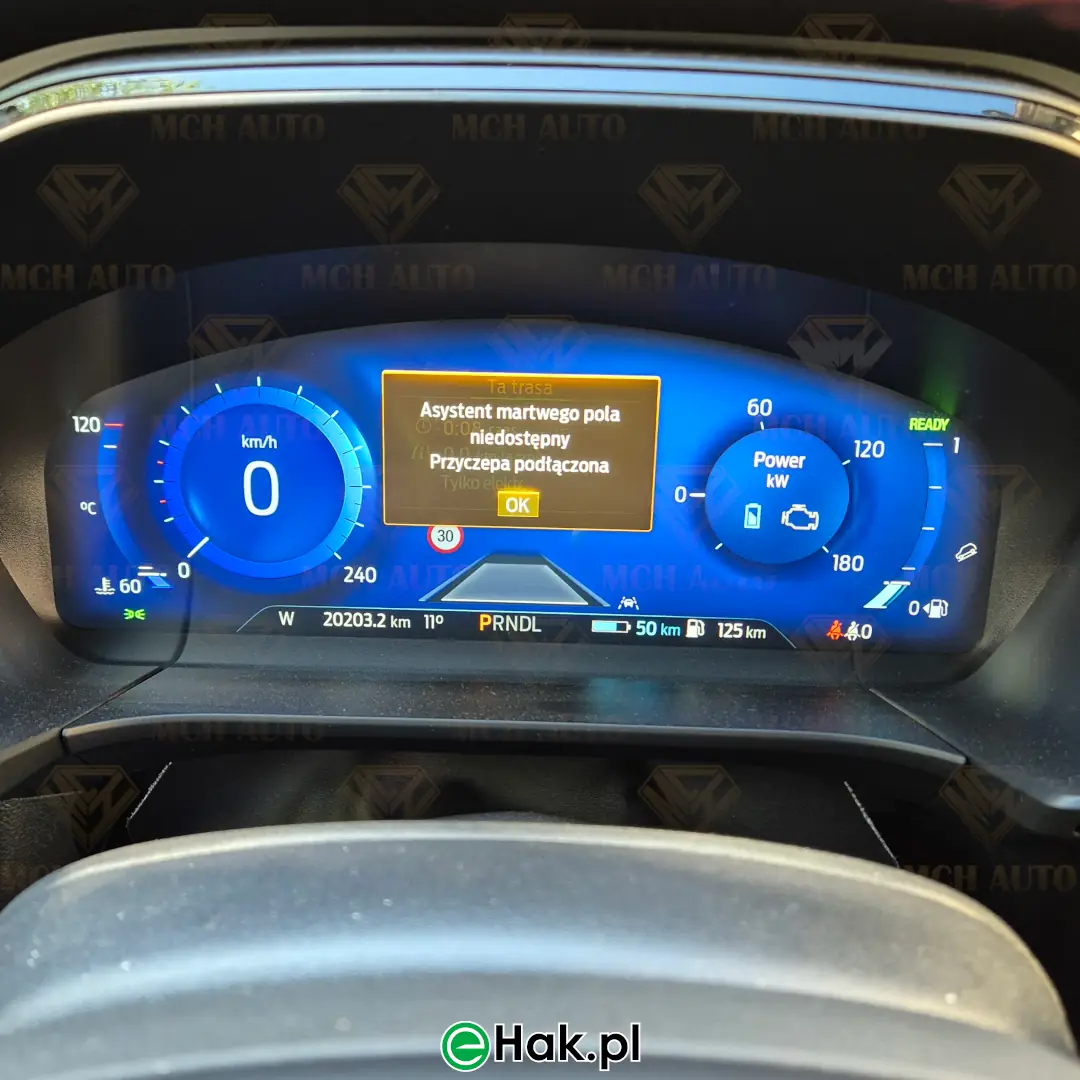 1 montaż haka holowniczego ford kuga 3 st-line