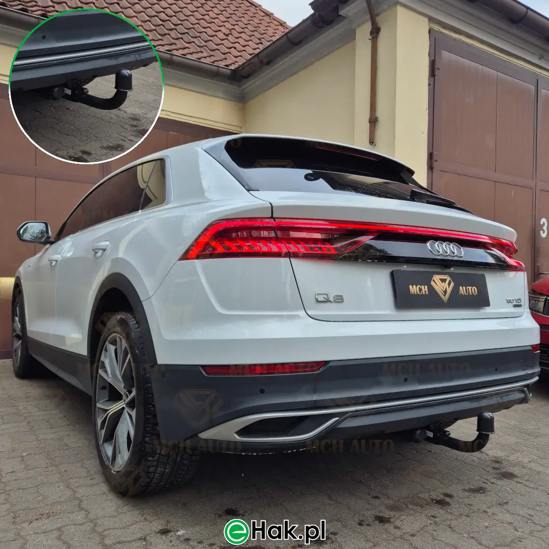 11 montaż haka holowniczego audi q8