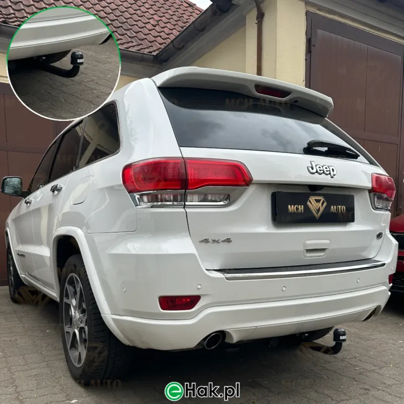 11 montaż haka holowniczego jeep grand cherokee
