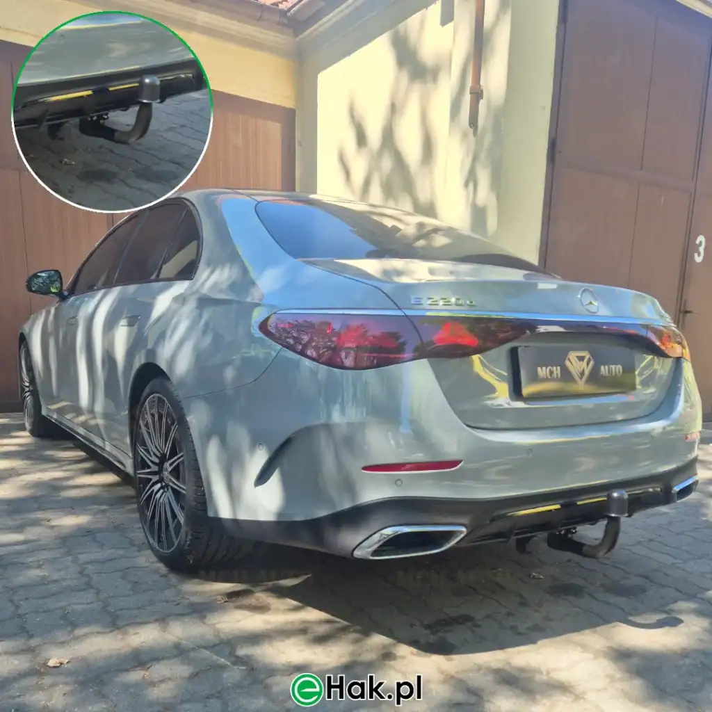 11 montaż haka holowniczego mercedes e w214