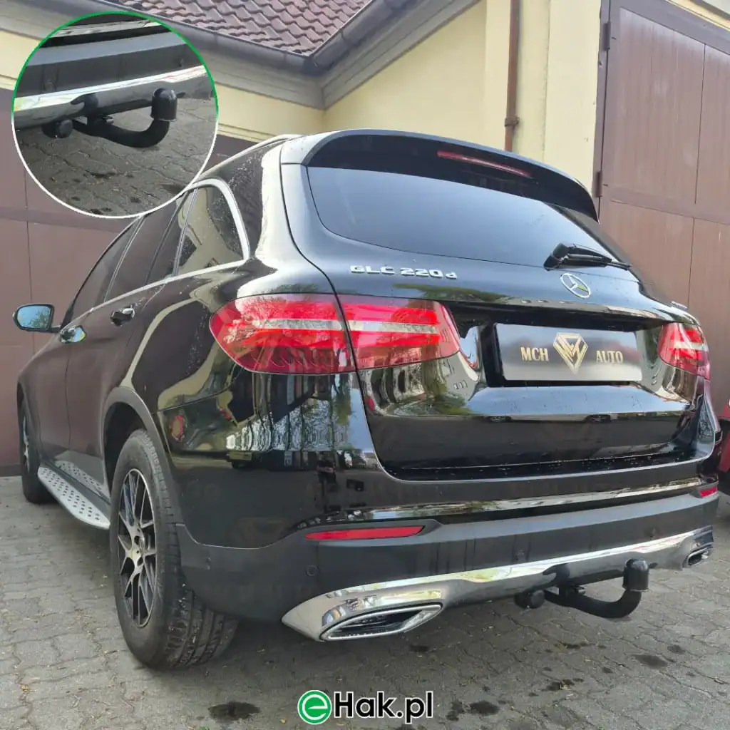 11 montaż haka holowniczego mercedes glc