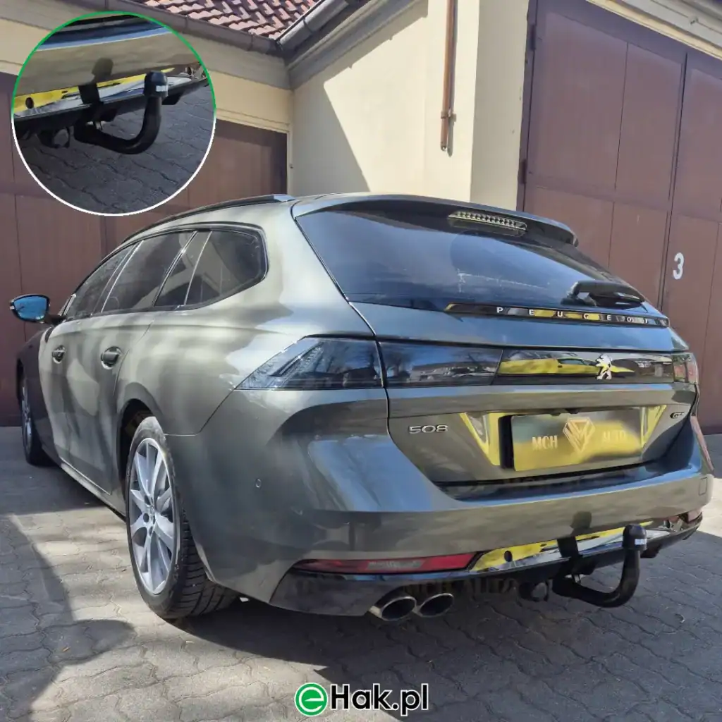 11 montaż haka holowniczego peugeot 508 ii gt-line