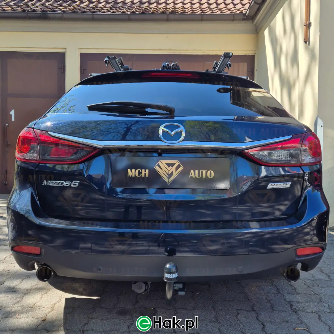 4 montaż haka holowniczego mazda 6