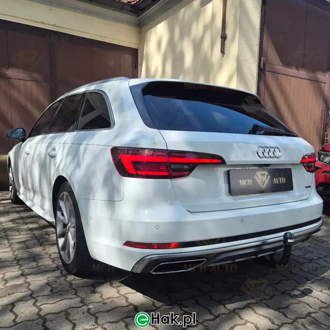 7 montaż haka holowniczego audi a4b9