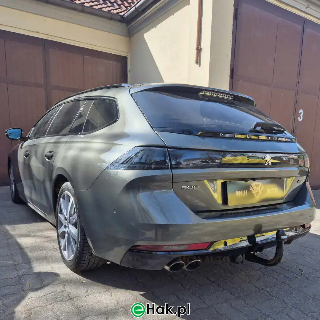 montaż haka peugeot 508 ii gt-line