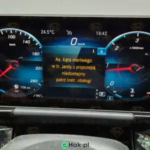 1 montaż haka holowniczego mercedes b w247