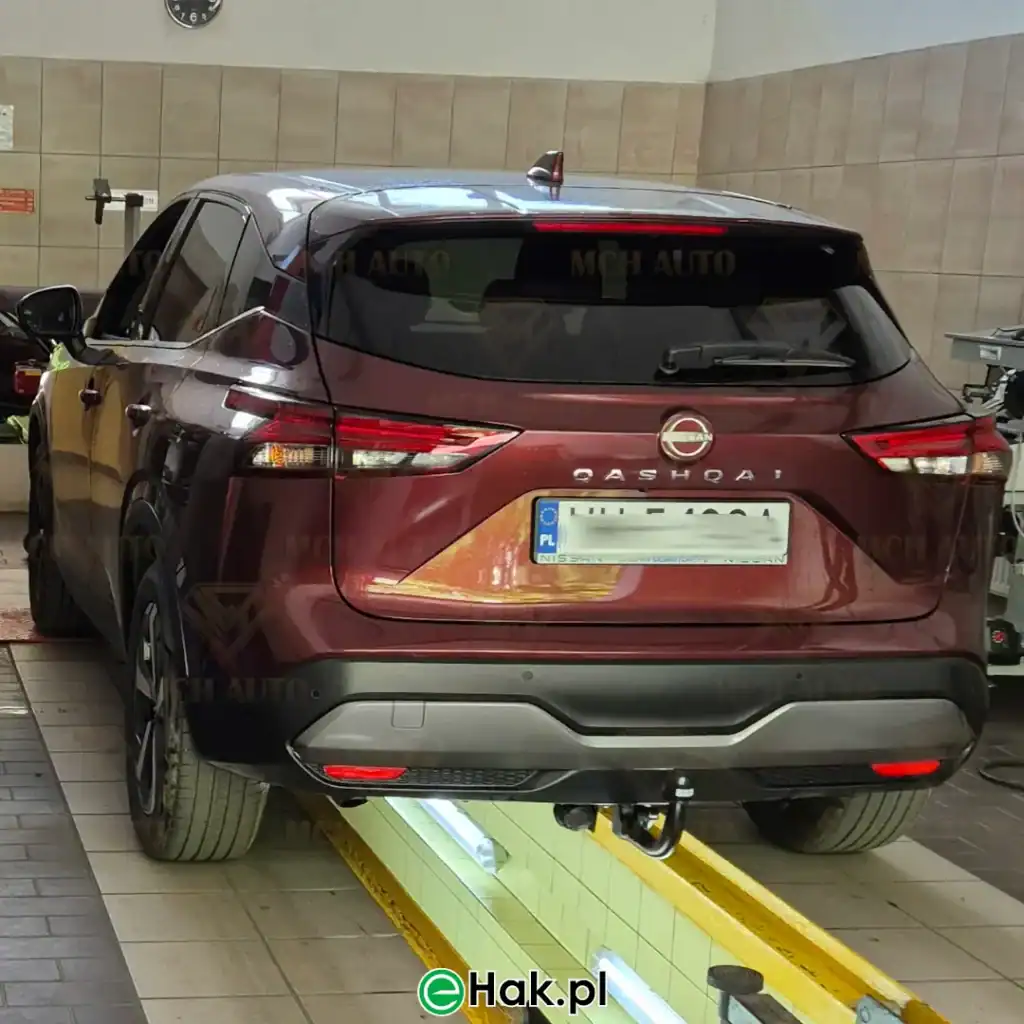 10 montaż haka holowniczego nissan qashqai iii j12