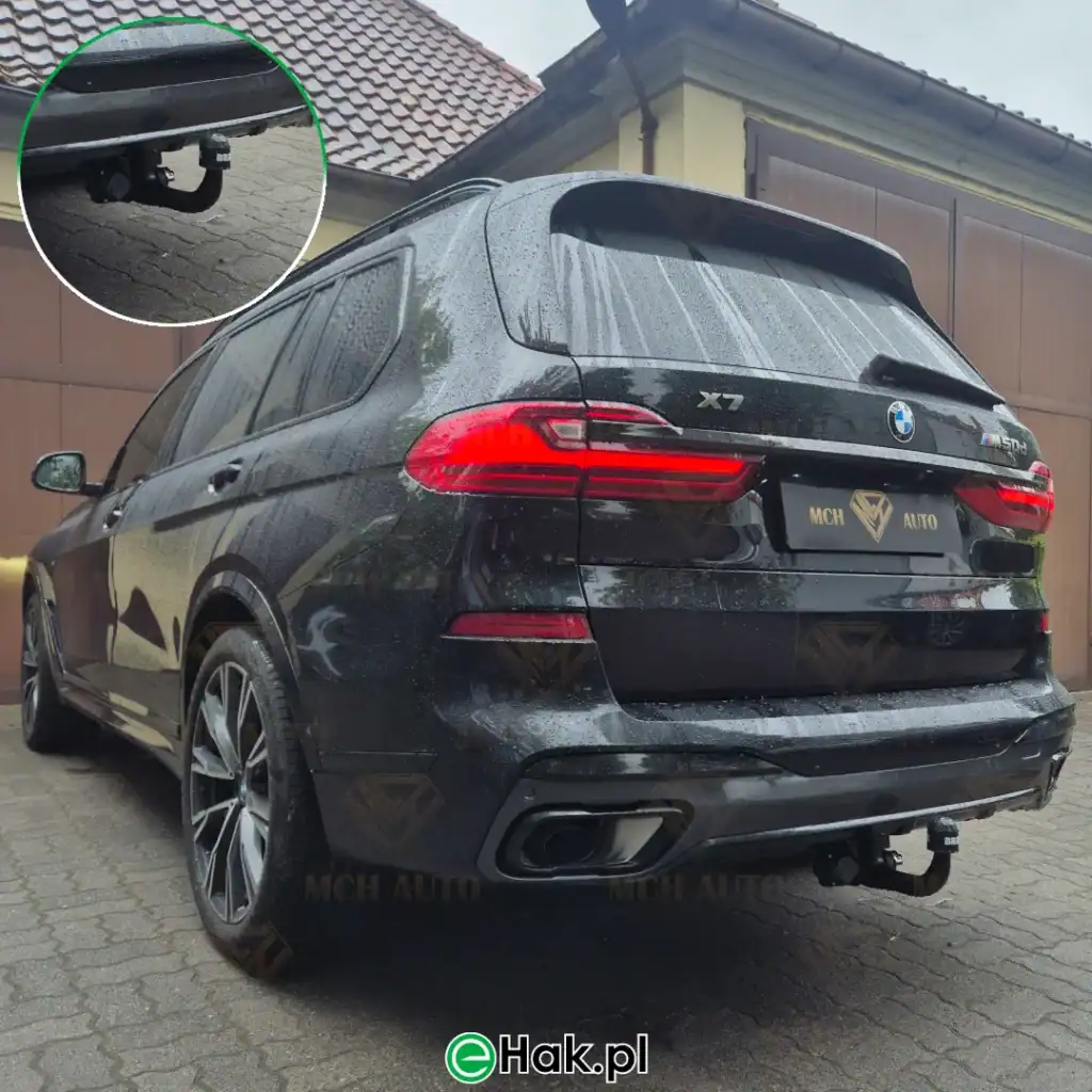 11 montaż haka holowniczego bmw x7
