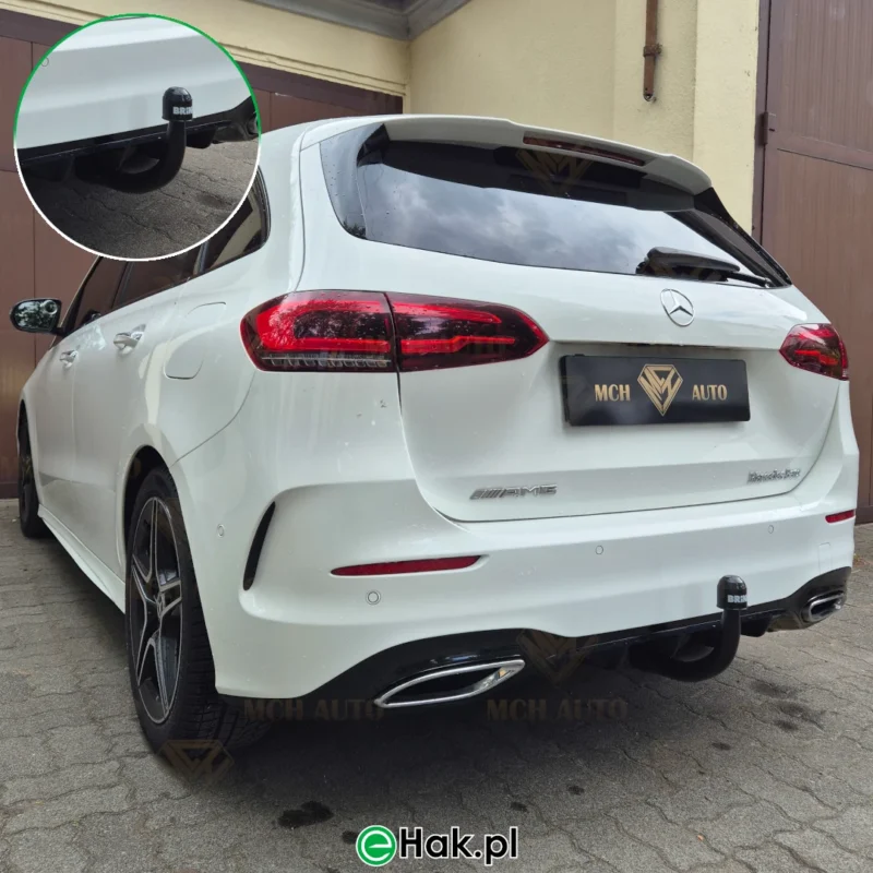 11 montaż haka holowniczego mercedes b w247