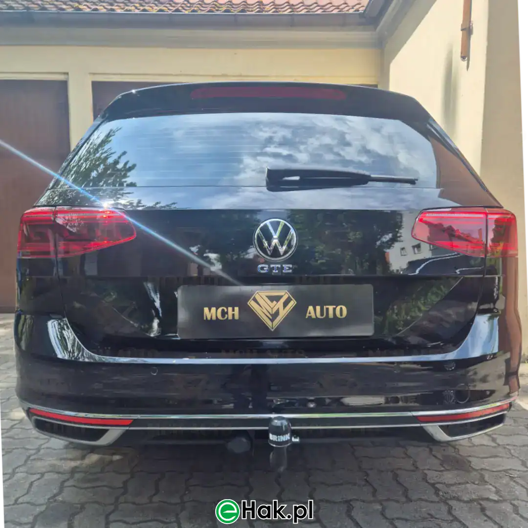 4 montaż haka holowniczego vw passat gte