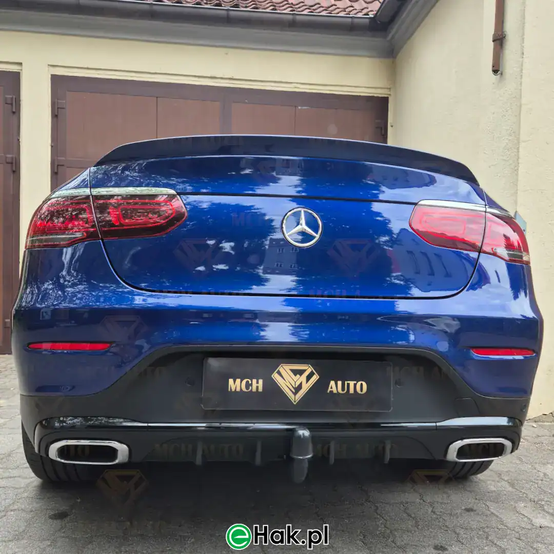 5 montaż haka holowniczego mercedes glc coupe amg line