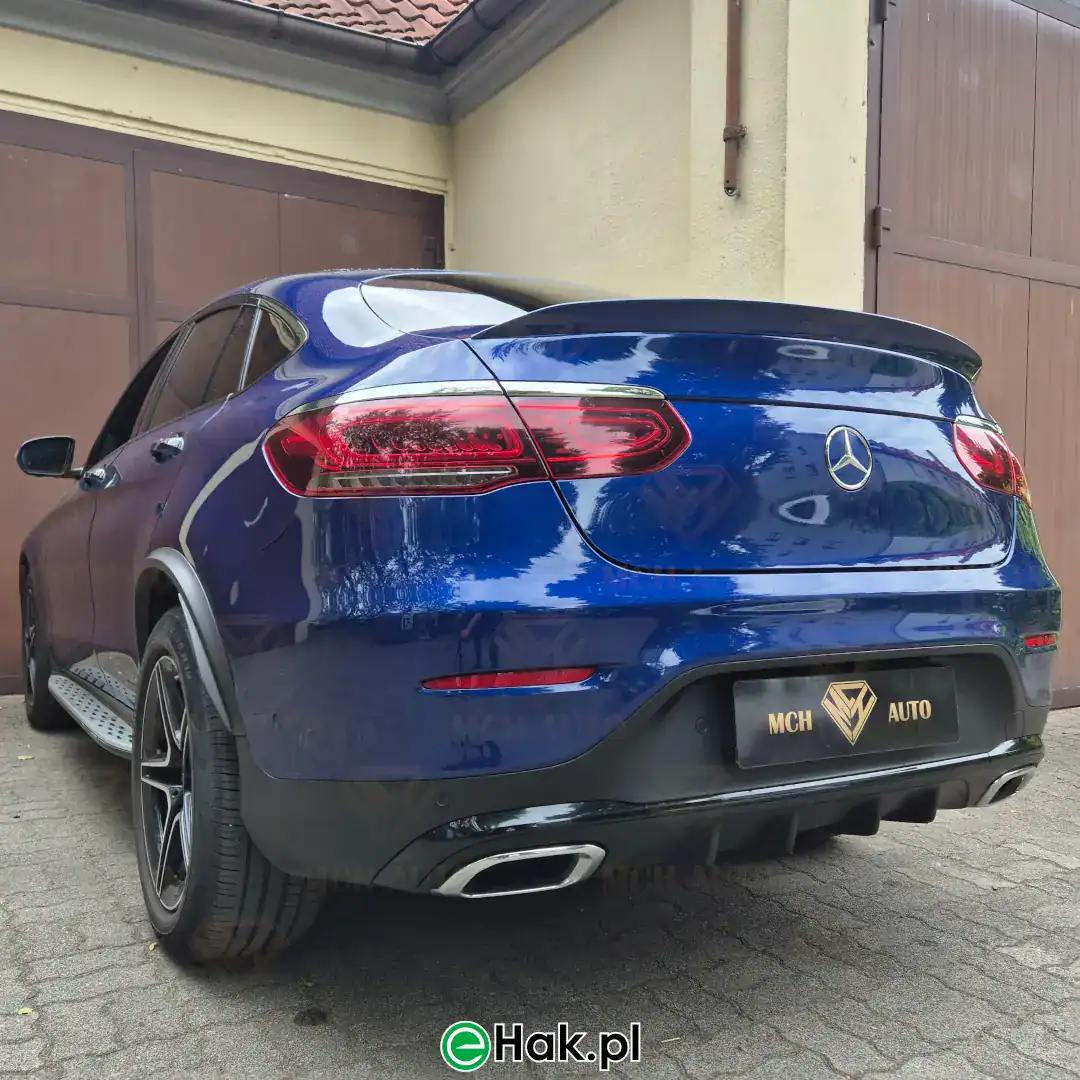 7 montaż haka holowniczego mercedes glc coupe amg line