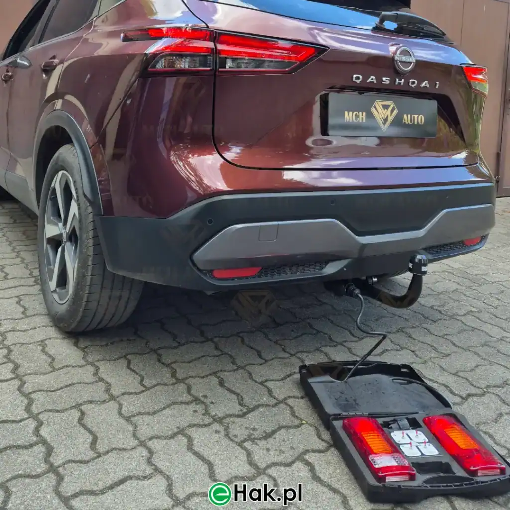 8 montaż haka holowniczego nissan qashqai iii j12