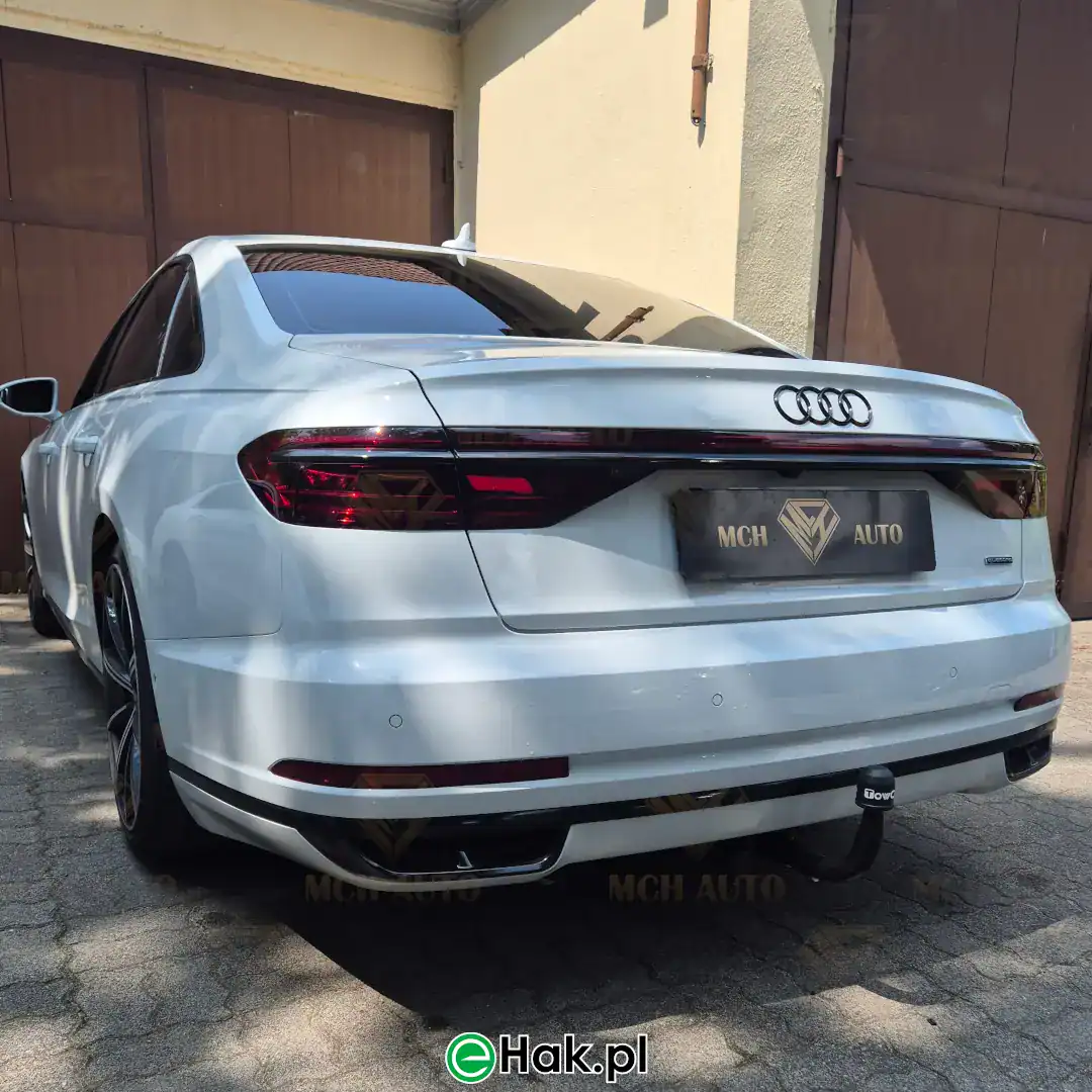 9 montaż haka holowniczego audi a8 d5