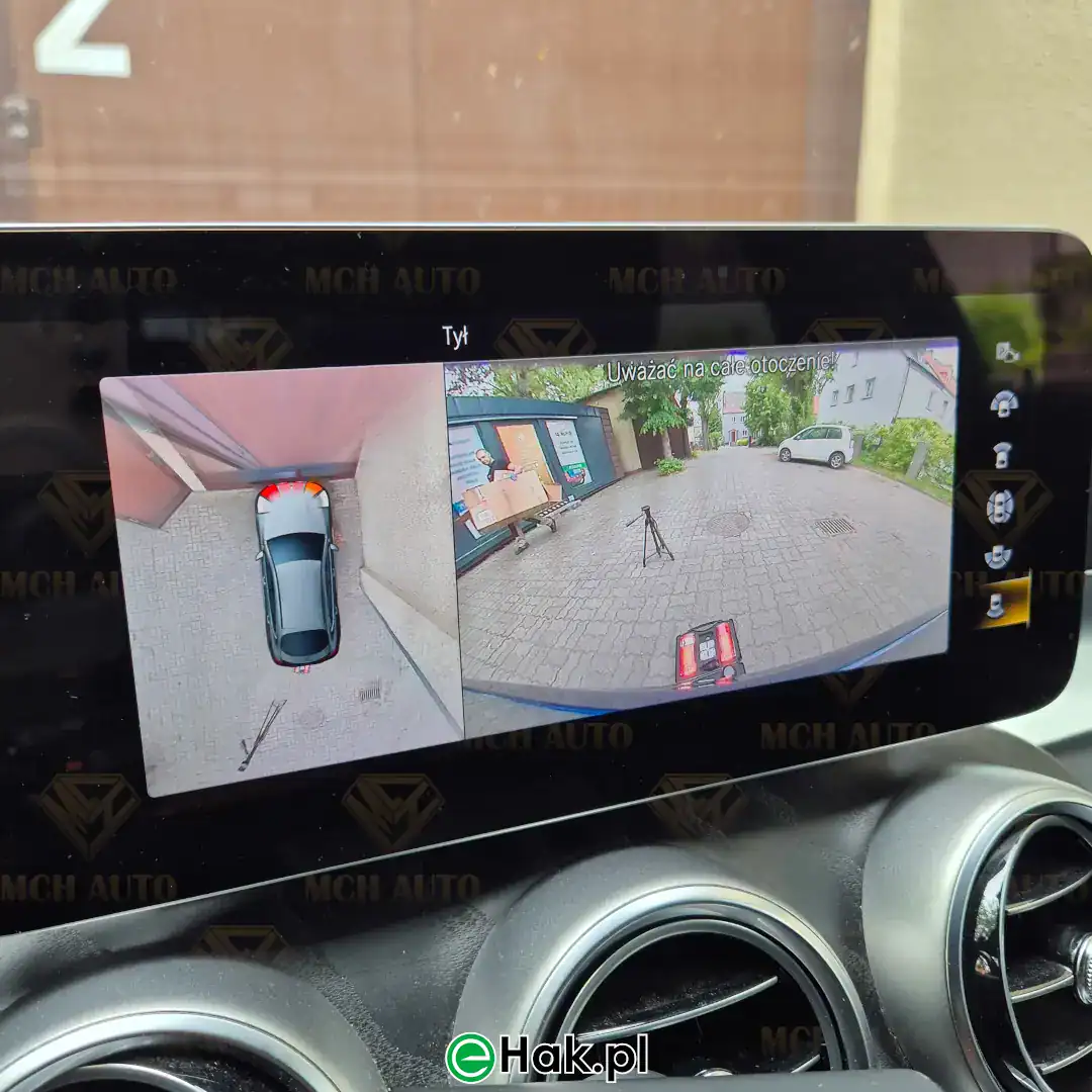 montaż haka holowniczego mercedes glc coupe amg line