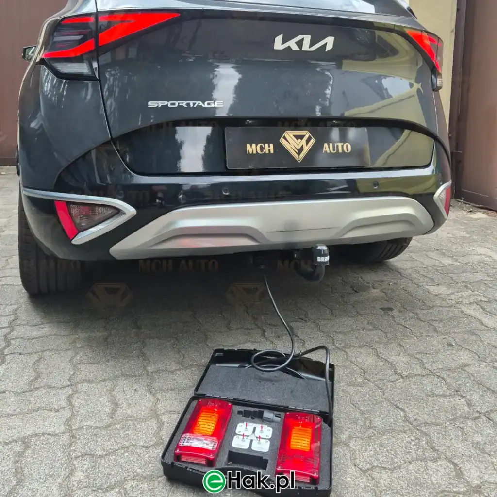 1 montaż haka holowniczego kia sportage v mhev 4x4