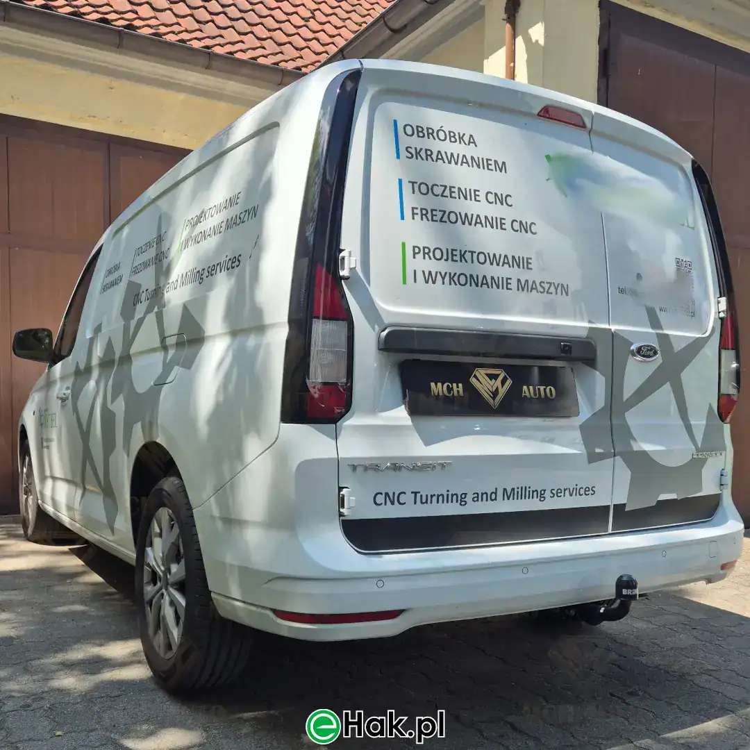 4 montaż haka holowniczego ford transit connect iii