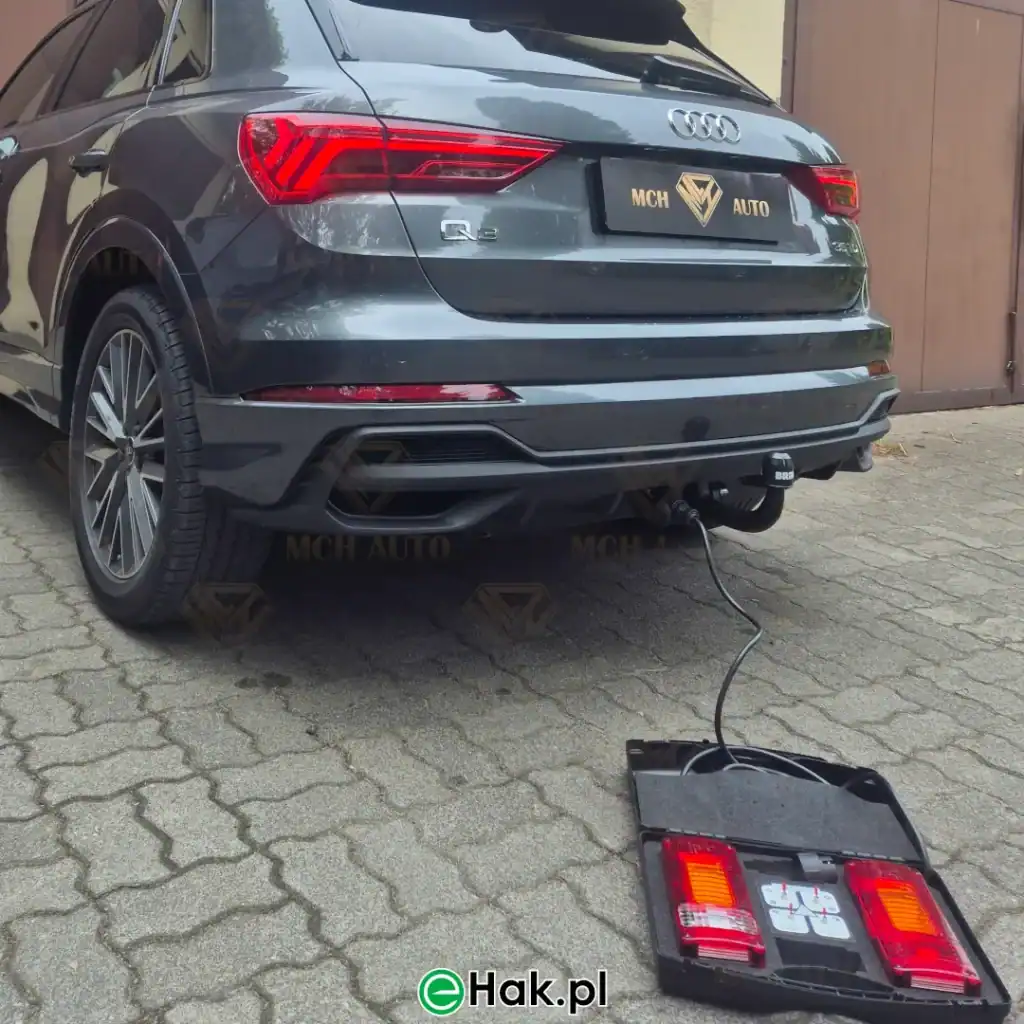 montaż haka holowniczego audi q3 z sfd2