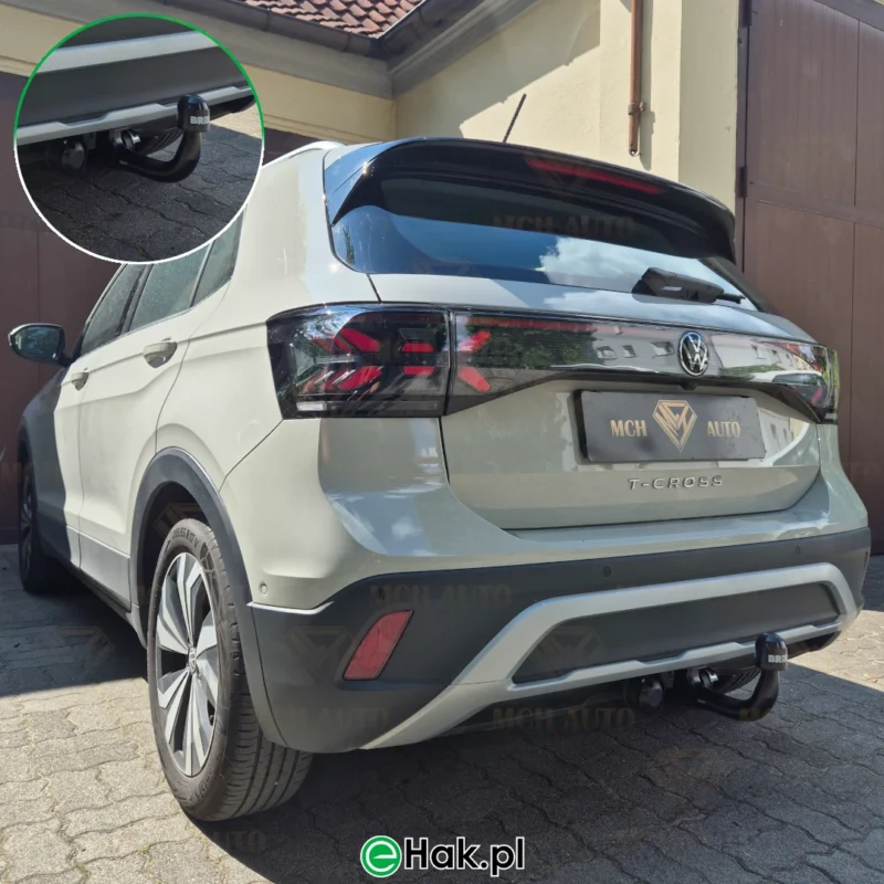 11 montaż haka holowniczego vw t-cross