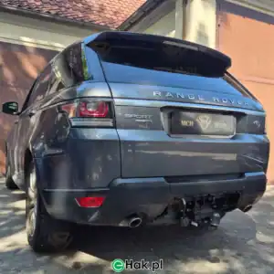 7 montaż haka holowniczego land rover range rover sport