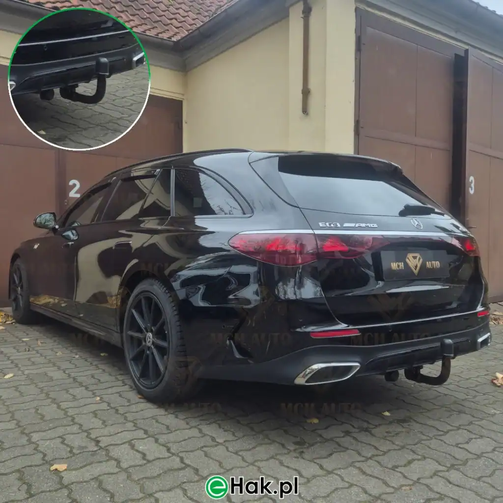 11 montaż haka holowniczego mercedes e kombi s214