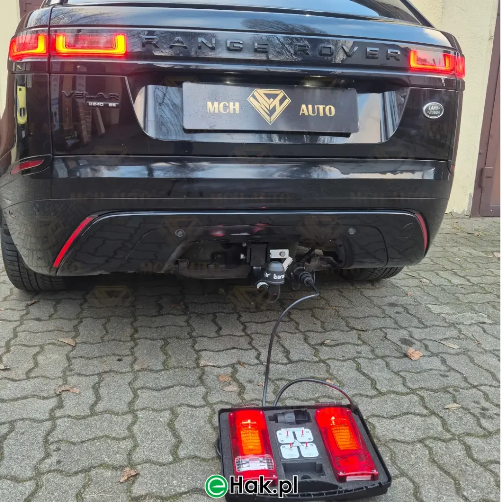1 montaż haka holowniczego land rover range rover velar