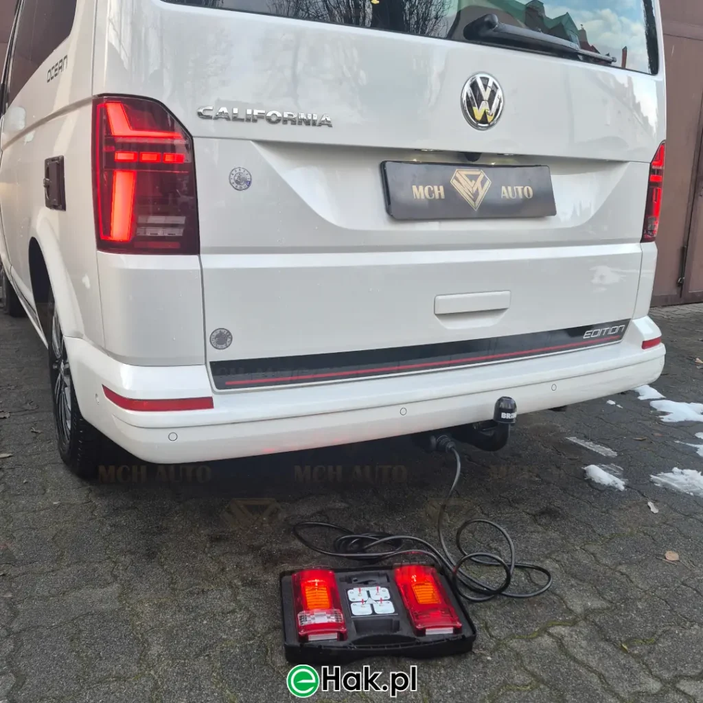 1 montaż haka holowniczego vw t6 california