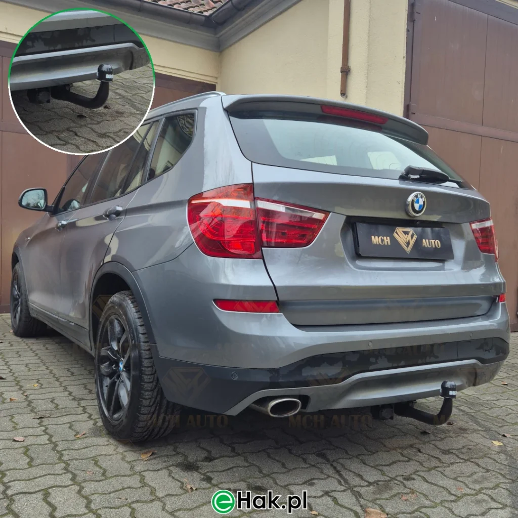 11 montaż haka holowniczego bmw x3 f25