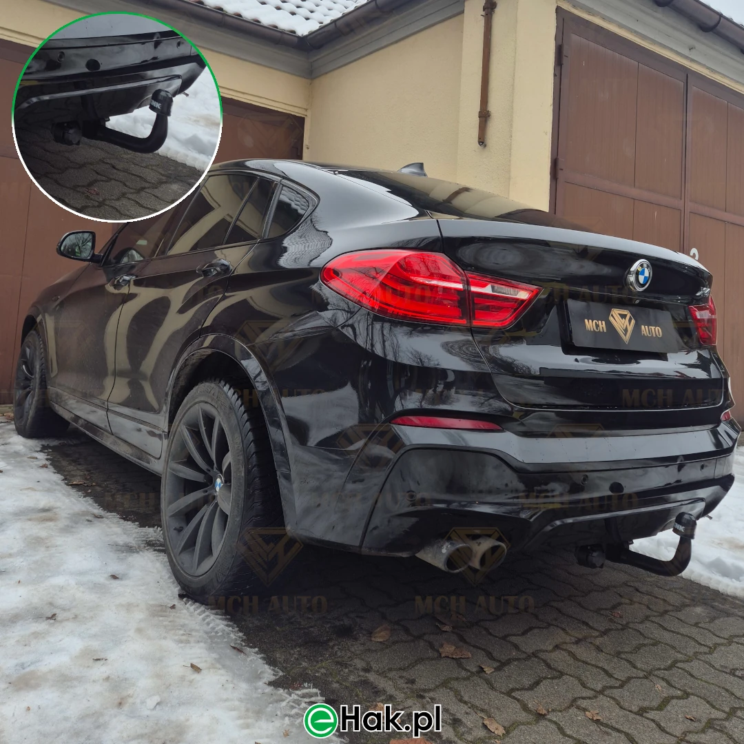11 montaż haka holowniczego bmw x4 f26