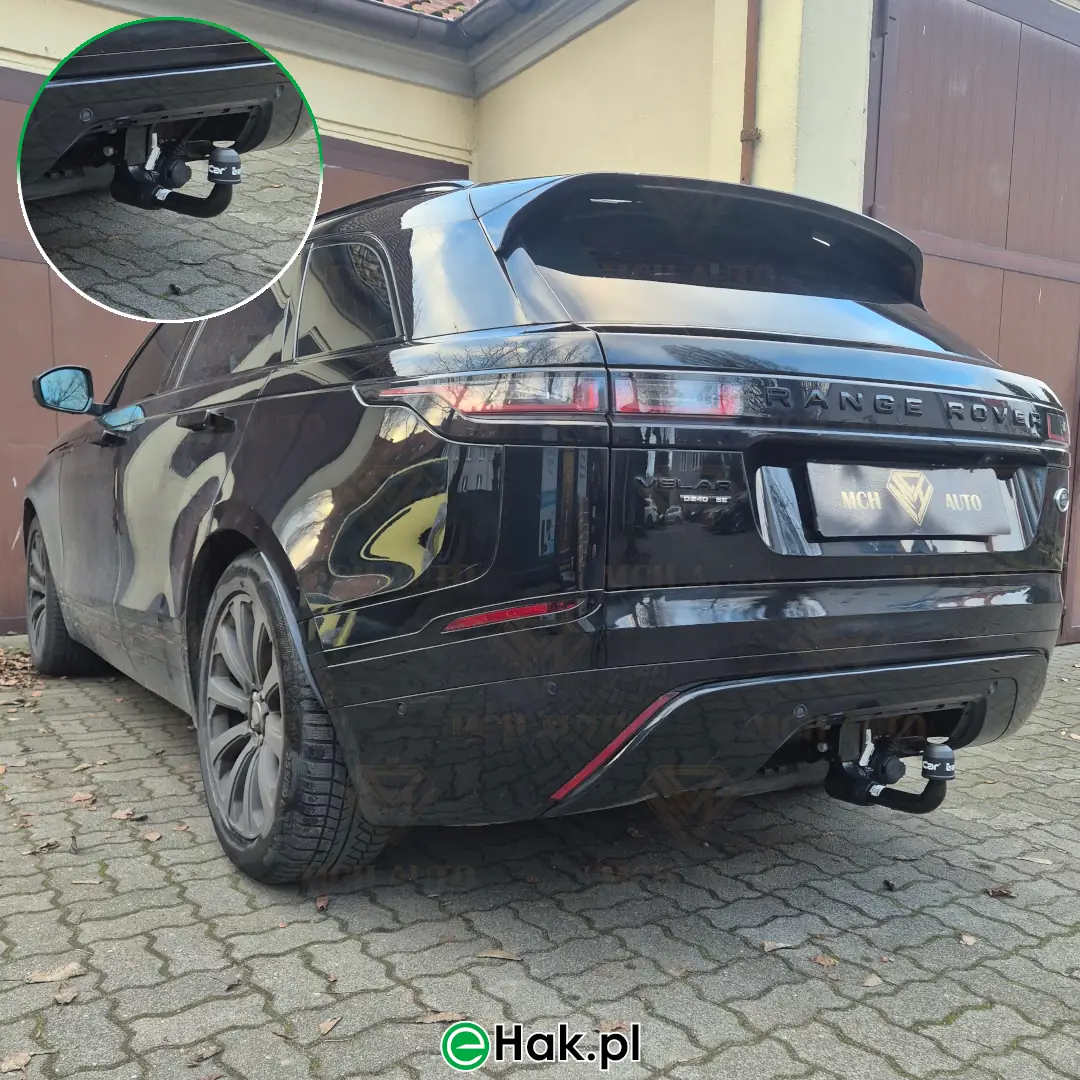 11 montaż haka holowniczego land rover range rover velar
