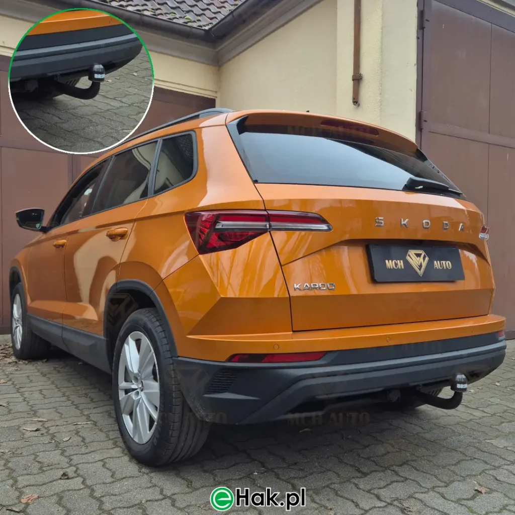 11 montaż haka holowniczego skoda karoq