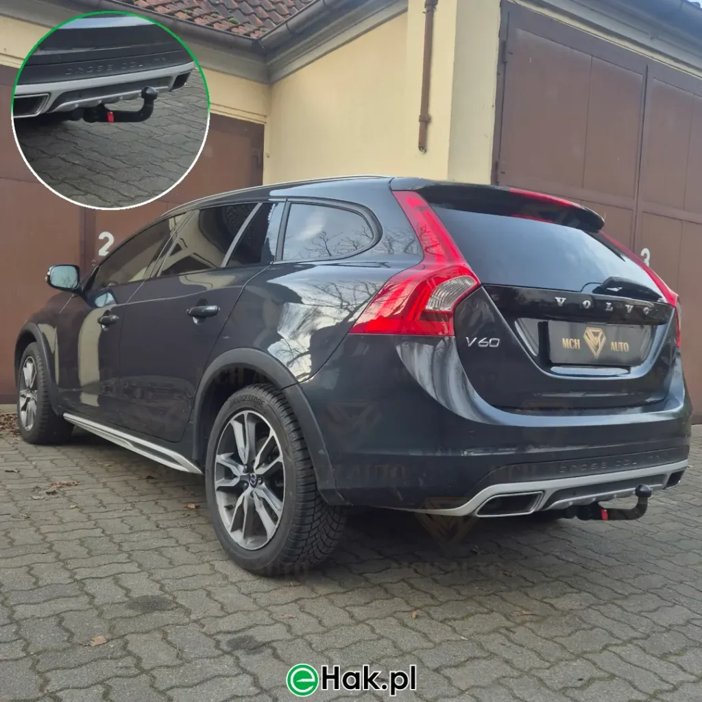 11 montaż haka holowniczego volvo v60 cross country