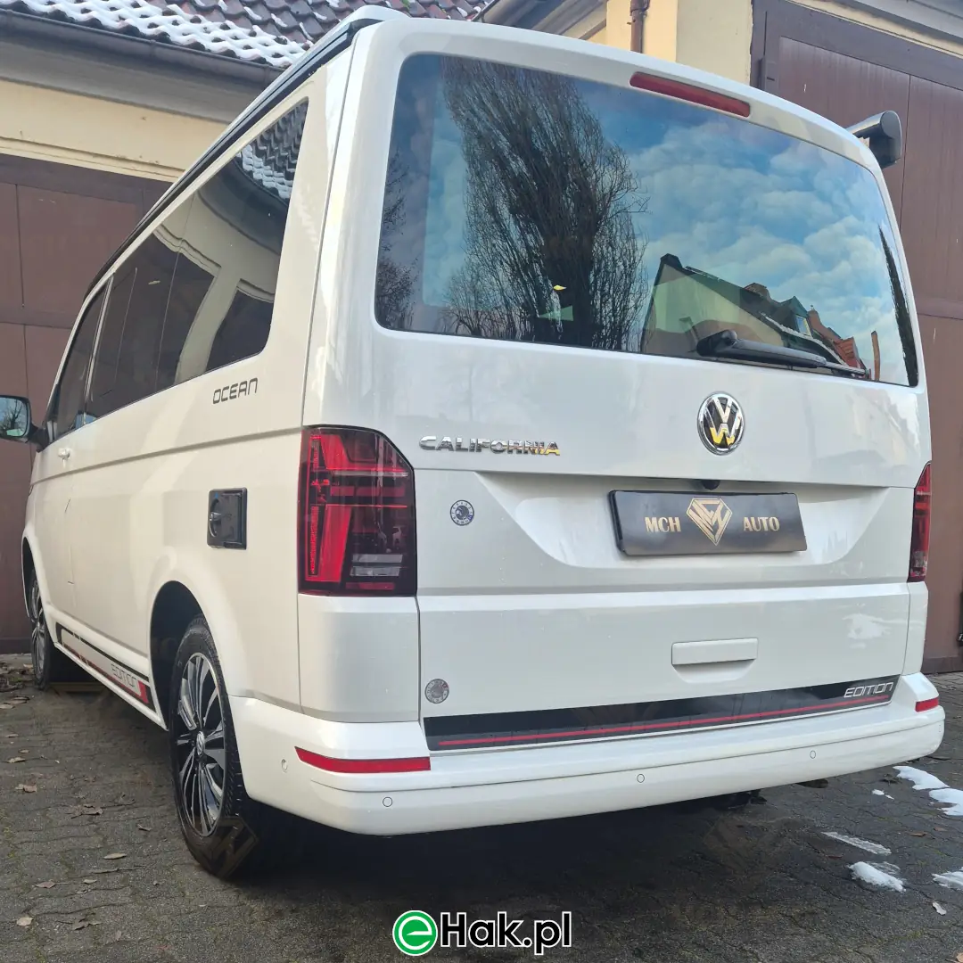 7 montaż haka holowniczego vw t6 california