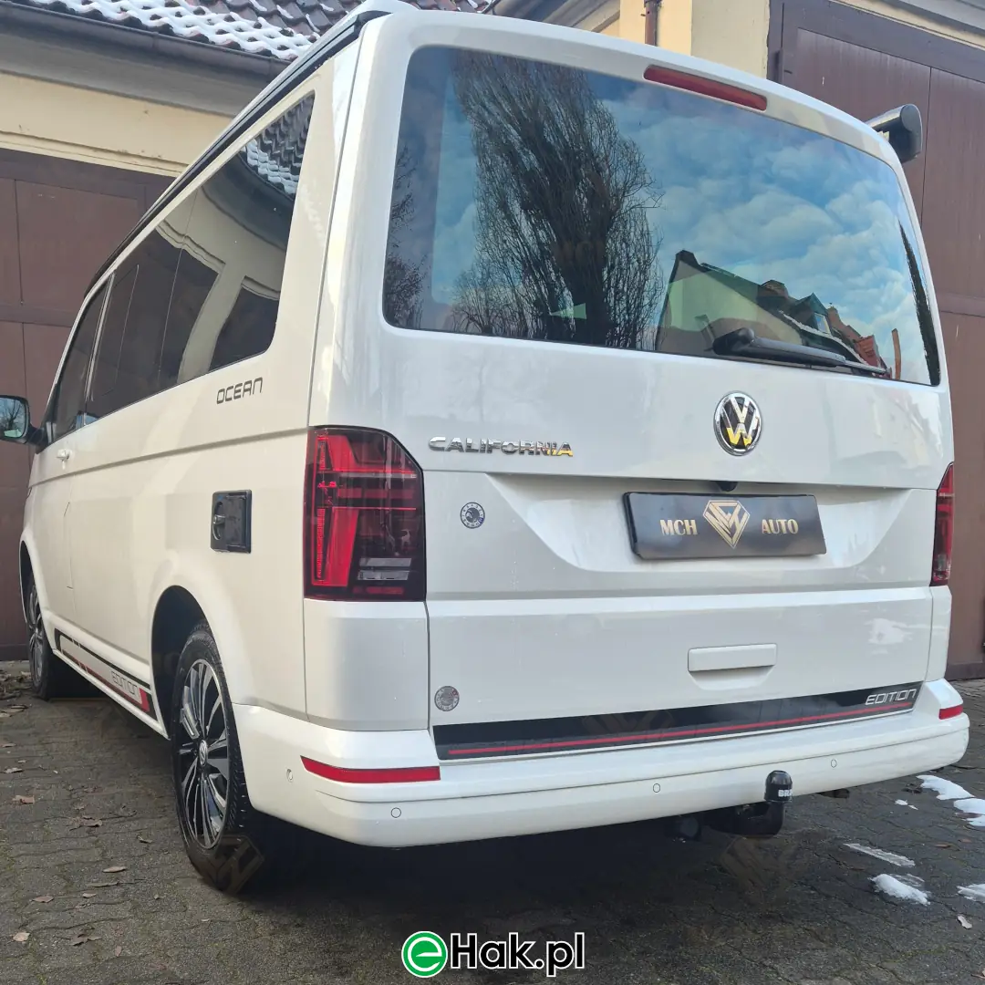 8 montaż haka holowniczego vw t6 california