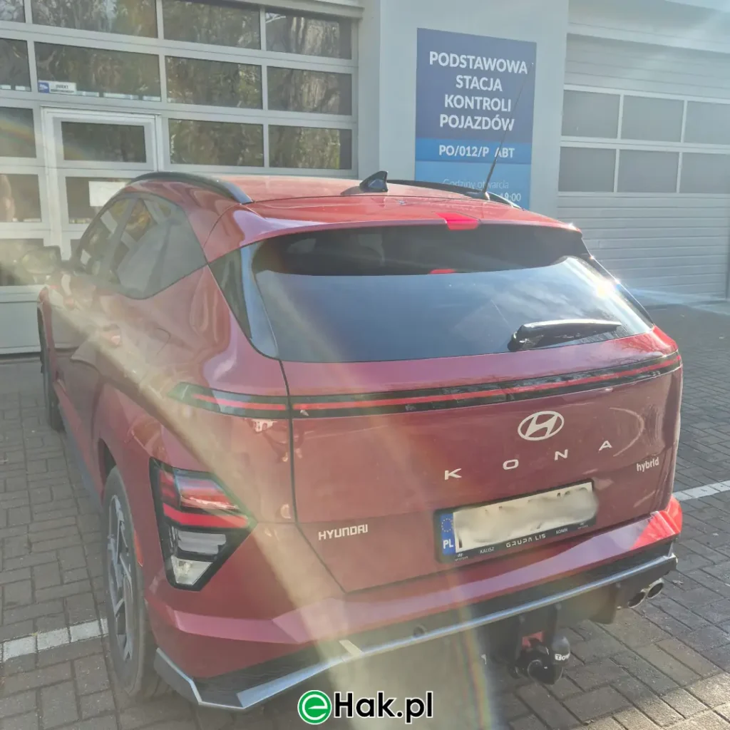 9 montaż haka holowniczego hyundai kona n-line